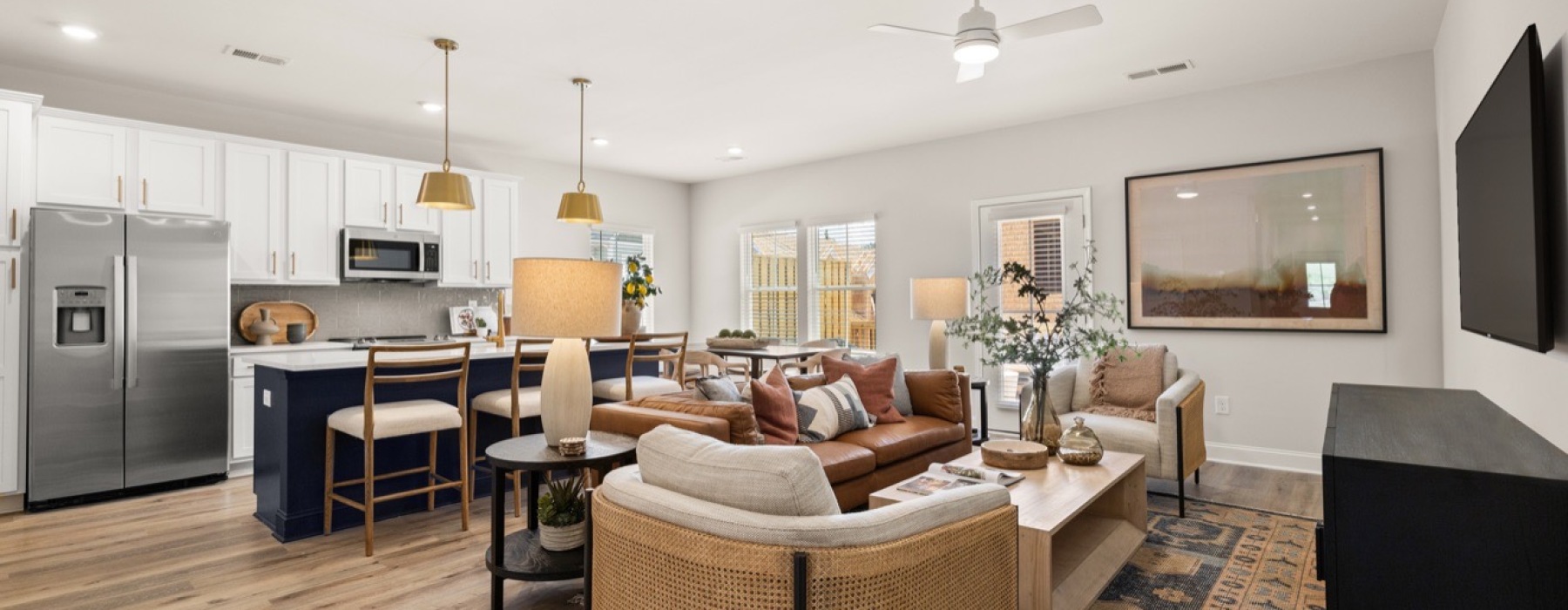 Interior of a townhome at The Rosemoor